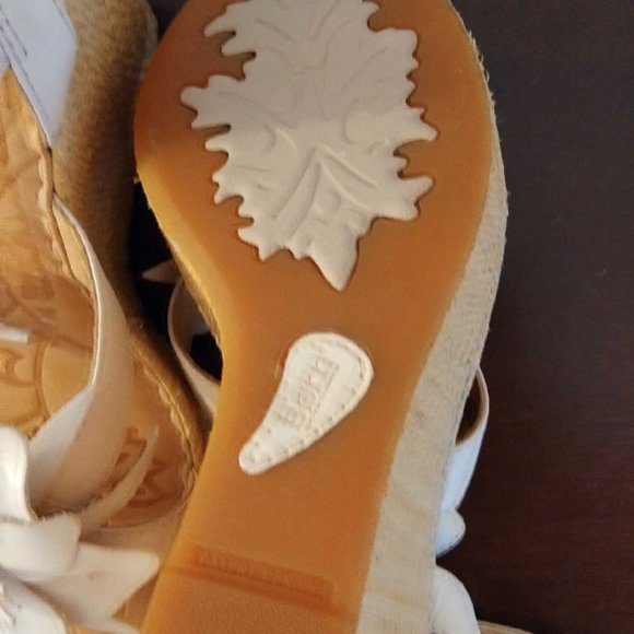 Born Leather Wedge Sandals - Picture 3 of 4